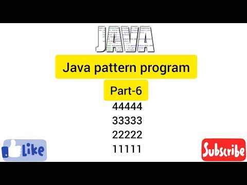 Java pattern program part 6 Easy Learning Genius