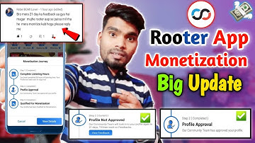 Rooter App Big Monetization Update !! Rooter App Monetization journey Update !! Rooter App🎮
