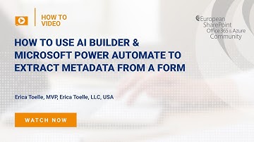 How to use AI Builder with Power Automate to extract metadata from a form