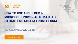 How to use AI Builder with Power Automate to extract metadata from a form