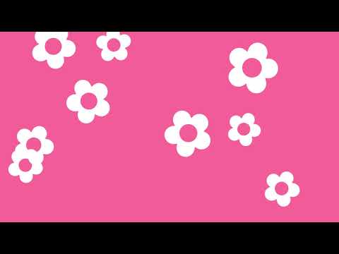 無料背景動画素材034/ピンク/花/アイコン/上昇/フルHD/ループ