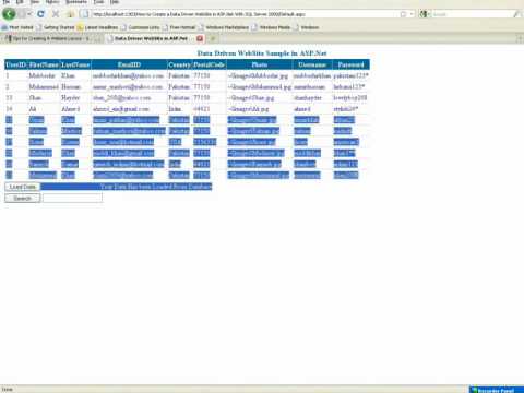 MKhan Tutorials: How to Create a Data Driven WebSite in ASP.Net With SQL Server 2000 Part 2