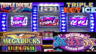 OLD SCHOOL CASINO SLOTS: 3X 4X 5X MEGABUCKS + TRIPLE DOUBLE RED WHITE & BLUE + TRIPLE HOT ICE! screenshot 3