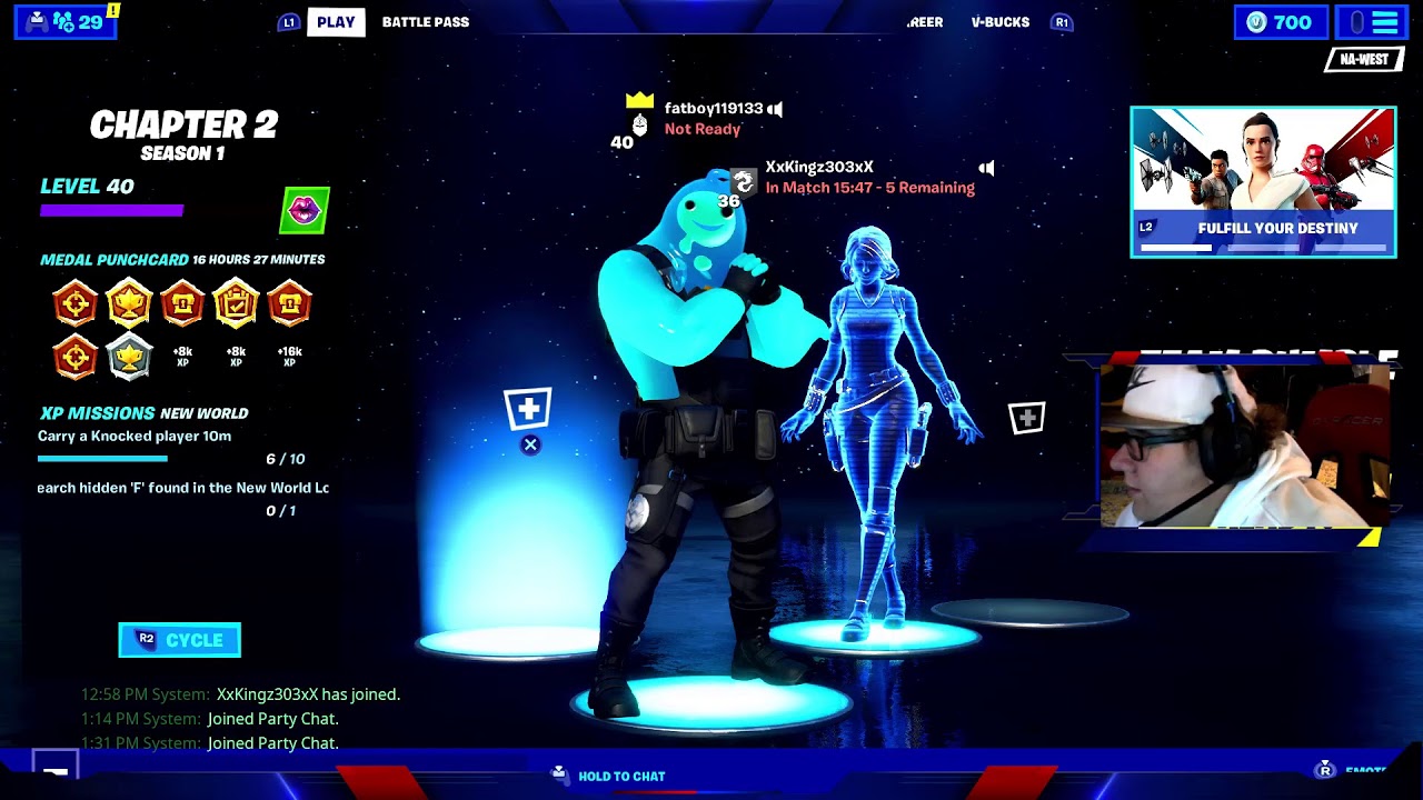 fortnite chapter 2 season 1 duo wins star wars - YouTube