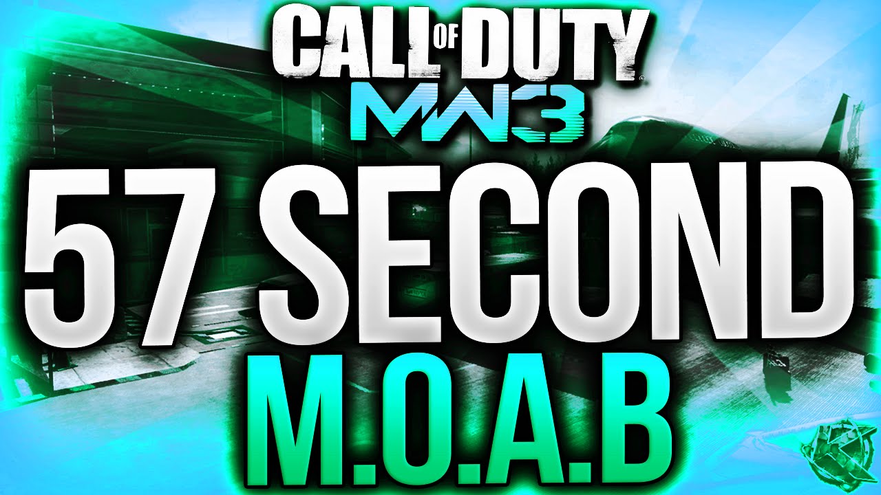 SOLO 57 SECOND MOAB! - FAST SOLO MOAB GAMEPLAY! (COD MW3)