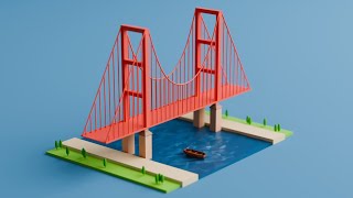 How to Model a Bridge in Blender | Easy 3D Environment Tutorial