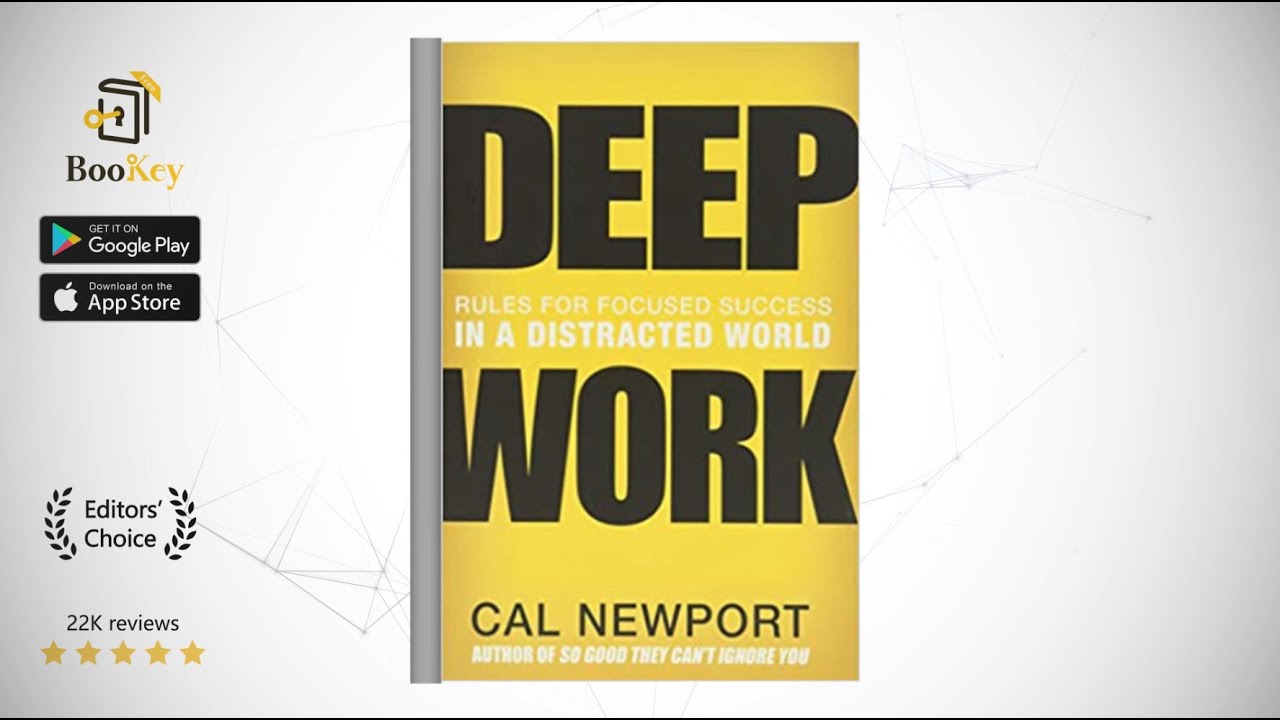 Deep Work  Book Summary By Cal Newport   Rules for Focused Success in a Distracted World