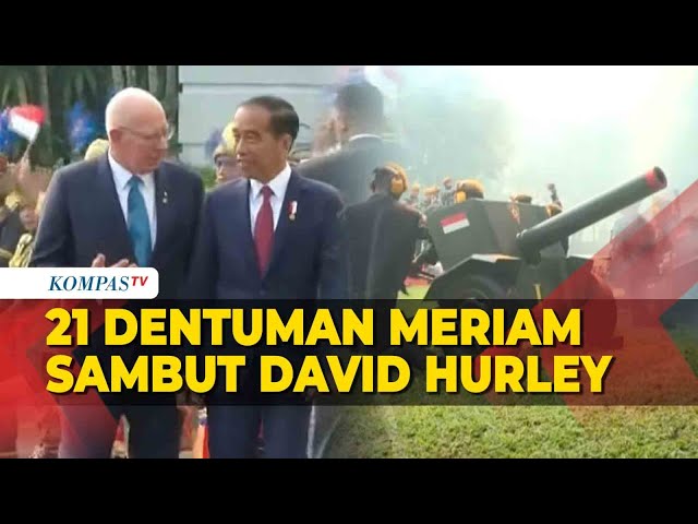 Momen 21 Dentuman Meriam Sambut Kunjungan Gubernur Jenderal Australia David Hurley di Istana Bogor class=