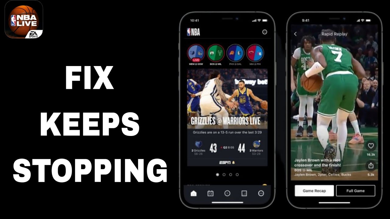 How To Fix And Solve Keeps Stopping On NBA Live App | Final Solution ...