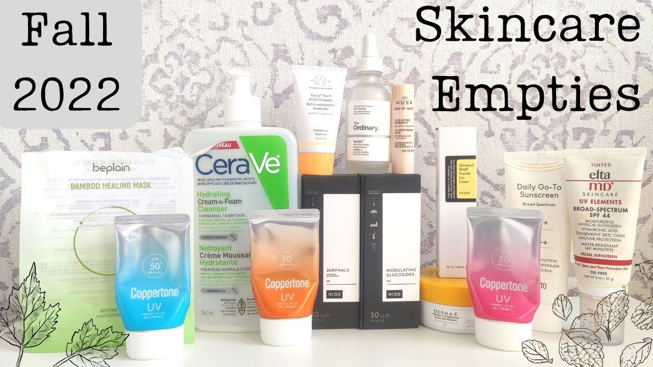 Fall 2022 Skincare Empties | Low Buy 2022 Catch-Up! | 