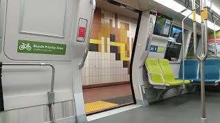 BART Fleet of the Future Full Door Opening and Closing Sequence