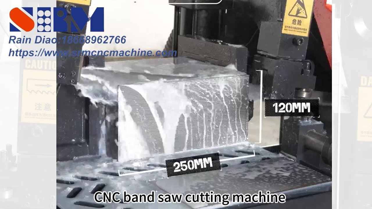 Heavy duty band saw cutting machine for steel structure