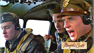 Memphis Belle (1990) -  Close Call in the Bombing Formation