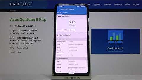 Geekbench 5 GPU Vulkan Test on ASUS ZenFone 8 Flip – Benchmark Test