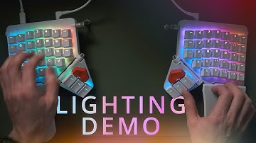 ZSA Moonlander Lighting Demo - Spectacular RGB Keycap Backlighting Effects!