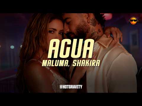 Maluma, Shakira - AGUA || Vídeo con letra