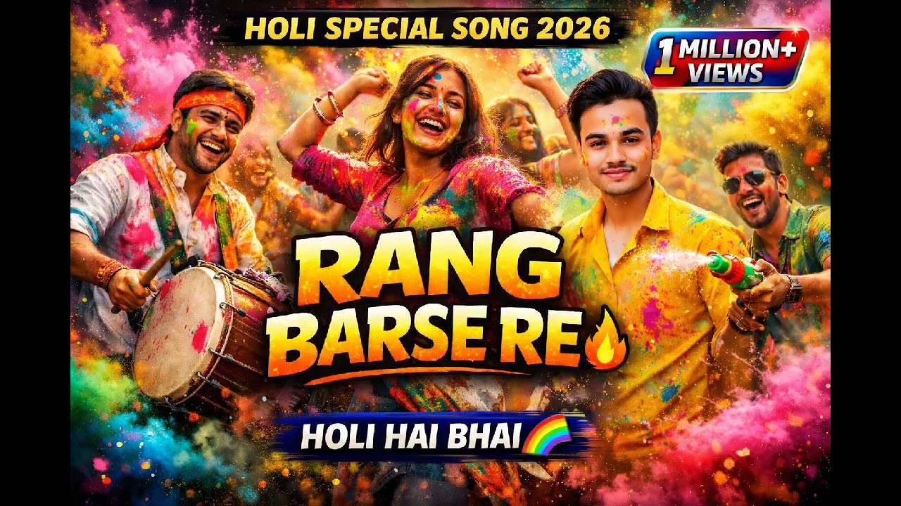 Rang Barse Re | New Holi Song 2026 | DJ Dhol Holi Anthem | AI Holi Song