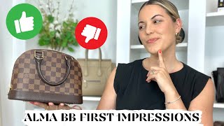 LOUIS VUITTON ALMA BB  pros & cons plus sharing my love/hate relationship with her!