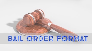 Bail Order Format for Judicial Services Exam