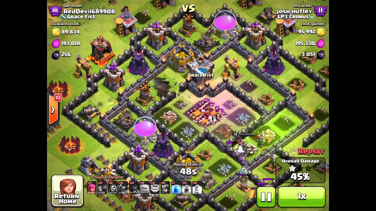 Town Hall 9 Gowipe Clash of Clans Attacking Higher Town Halls