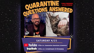 Quarantine Questions! Live from the Cat Cave with Jackson Galaxy 4/25