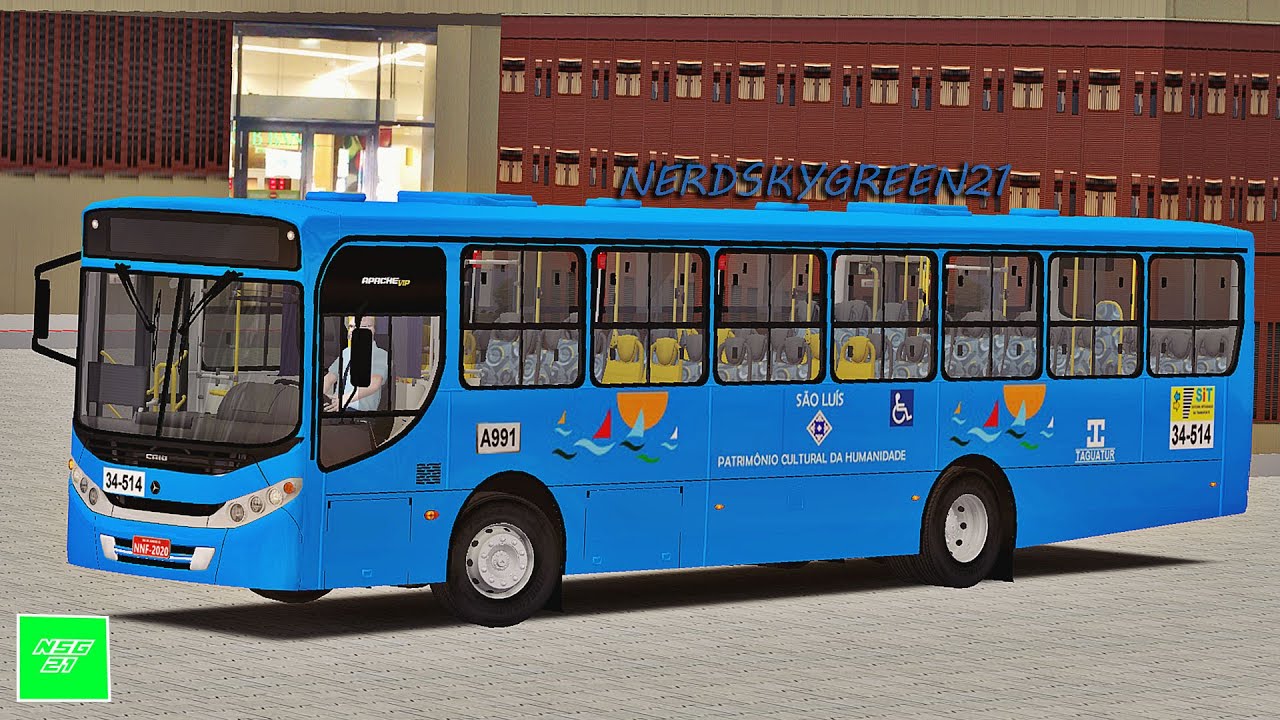 [OMSI 2] TAGUATUR DE SÃO LUIS NO Apache Vip III mb of-1721 Bluetec 5 +G27/ RODANDO NO DEL PEST 5.0