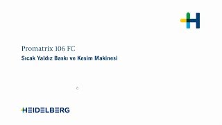 Promatrix 106 FC | Sıcak Yaldız Baskı ve Kesim Makinesi