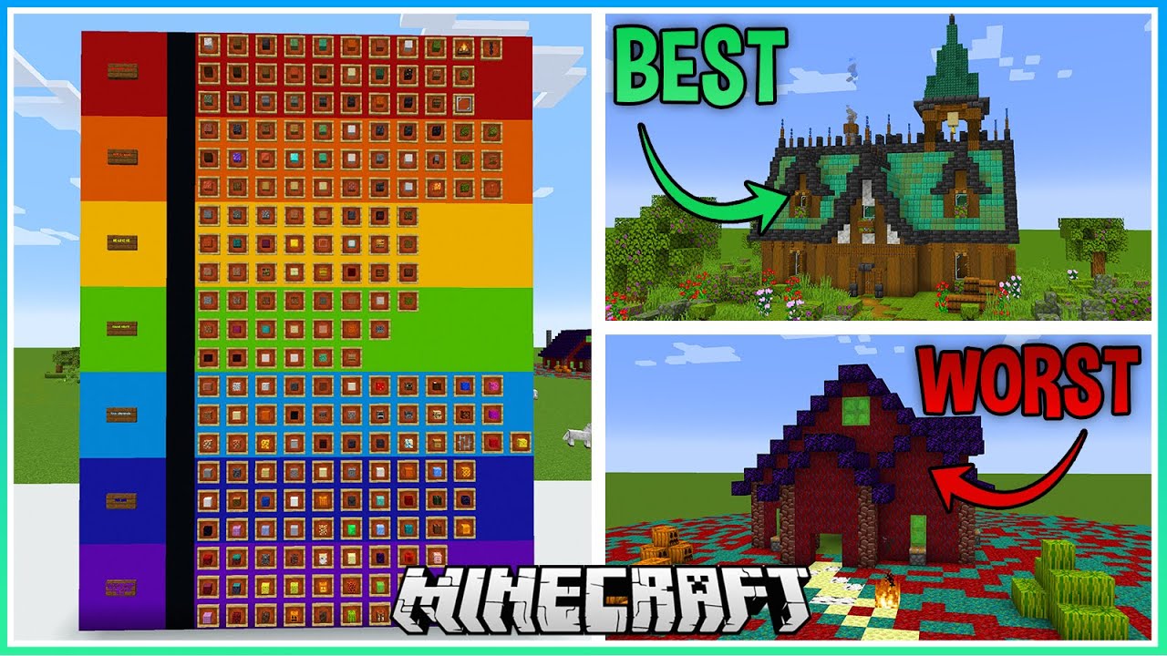 Ranking Every Construction Block in Minecraft Tier List 