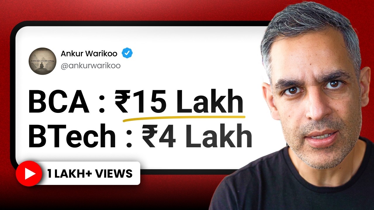 Can BCA Really Beat B.Tech in 2026?! | Warikoo Careers Hindi