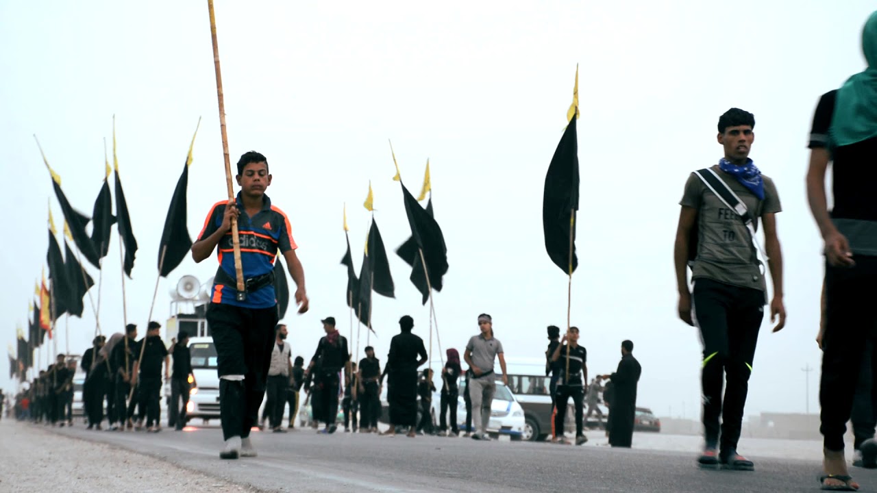 مسيرة الاربعين مدينة الخضر 10صفر 1439ﮫ موكب الامام المهدي المنتظر عج