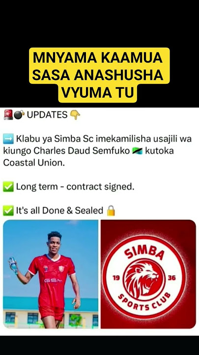 MNYAMA KAAMUA SASA ANASHUSHA VYUMA TU