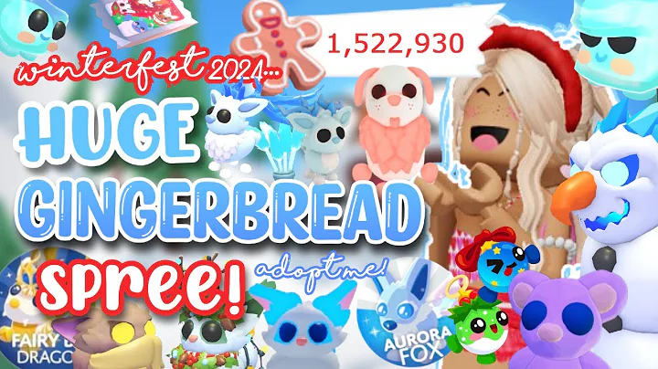 1.5 MILLION GINGERBREAD SHOPPING SPREE! Winterfest 2024 In Adopt Me! (Roblox) | AstroVV