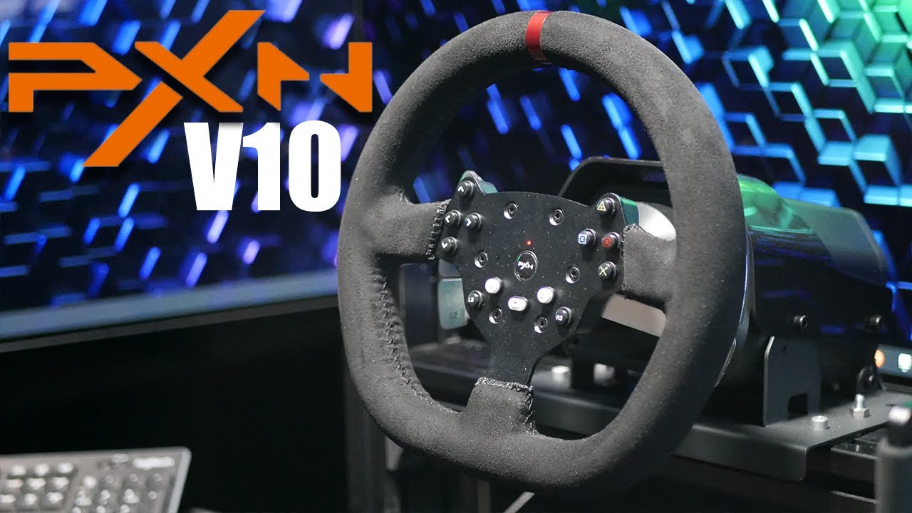 PXN V10 Force Feedback Racing Wheel - Volant & Pedalier Gaming