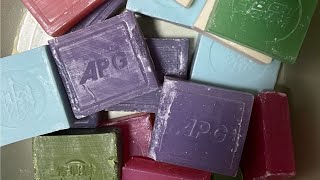 ASMR cutting dry soap/oddly carving soap/satisfying relaxing crunchy sounds/Crushing soap ASMR #1997