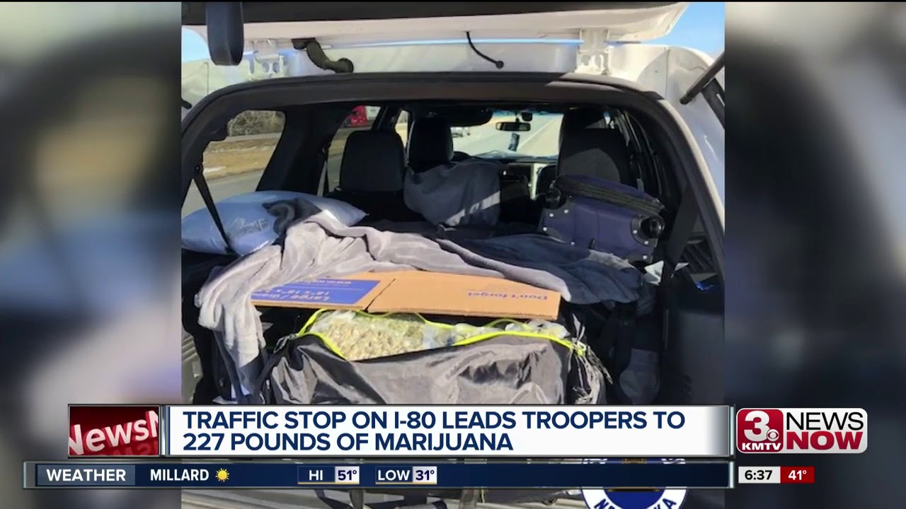 Traffic stop leads to marijuana bust - YouTube