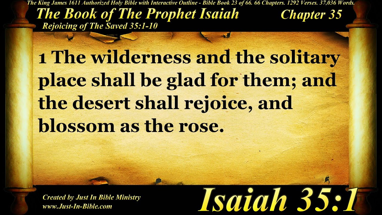Isaiah Chapter 35 - Bible Book 23 - Holy Bible Audio Text - King James ...
