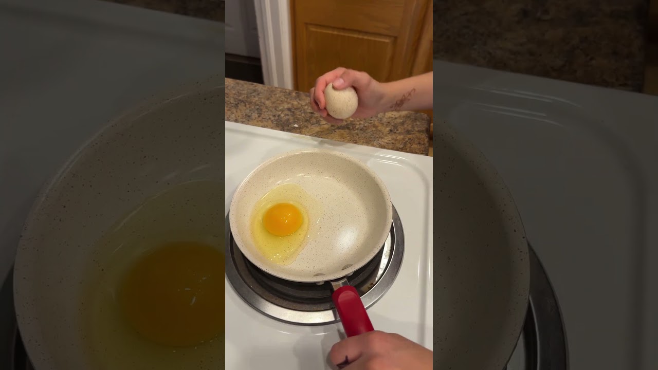Trying Turkey eggs from @White Bison Whisperer pet turkey Muddles. #turkey #egg #food