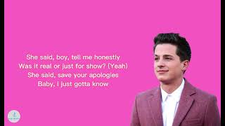 Charlie Puth  - How Long Lyrics