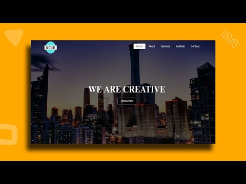 How to Create a Website using HTML and CSS | Homepage Design