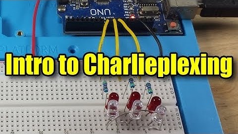 How to Charlieplex LEDs with an Arduino