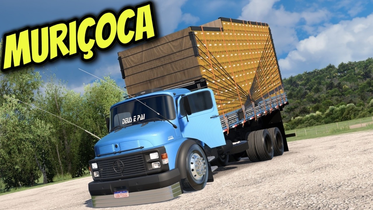 EURO TRUCK SIMULATOR 2 V 1.58 - MERCEDES 1318 QUALIFICADO NO PUXE DA CAIXARIA