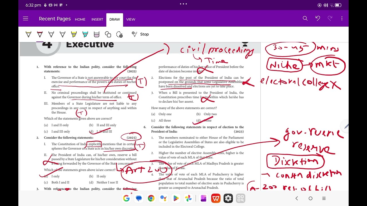 Lec 04 The Executive (pyq 2013-25)