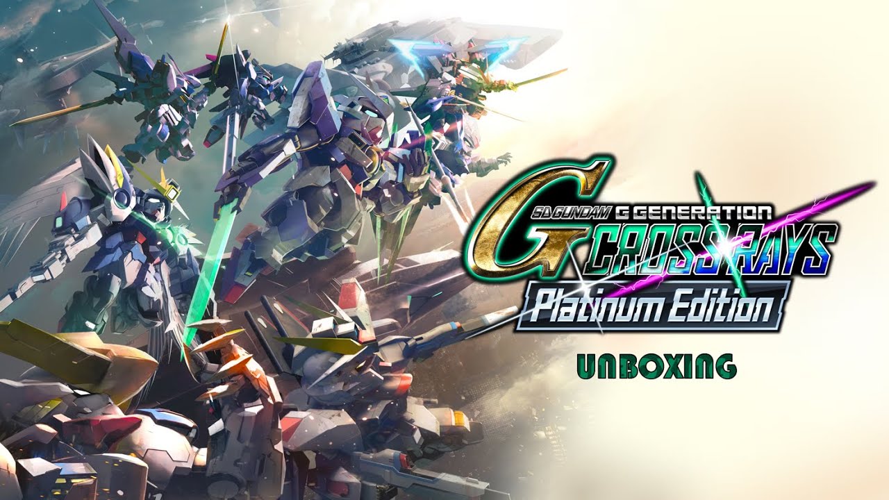 SD Gundam G Generation Cross Rays Platinum Edition Unboxing (PS4)
