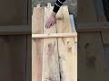 the process of leveling wood that has been arranged to make it straighter and neater #wood