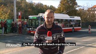 Do Prahy se po 45 letech vrací trolejbusy