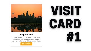 Making a Visit Card | Ideas | HTML & CSS