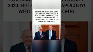 🇺🇸 Rudy deserves an apology – do you agree? 👇#NYCMayor #ApologyDue  #Short