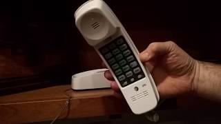 MOST RELIABLE CORDED PHONE AT&T 210M Basic Trimline Corded Phone Wall-Mountable, White REVIEW