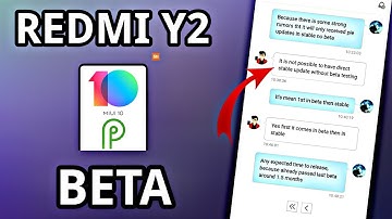 Android Pie Redmi Y2 Confirmed Beta Update?