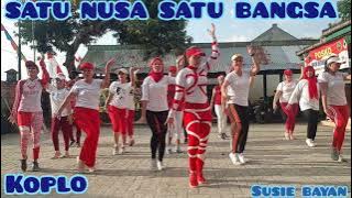 SATU NUSA SATU BANGSA KOPLO EDISI AGUSTUSAN #SENAM KREASI #ZUMBA HAPPY SUSIE BAYAN